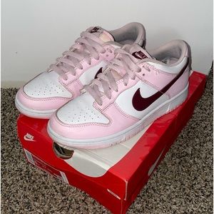 Nike dunks “pink foam” 6Y